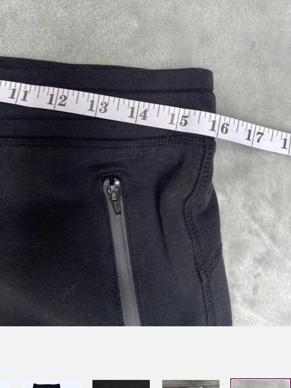 ALO Yoga Black Ribbed Moto Joggers
